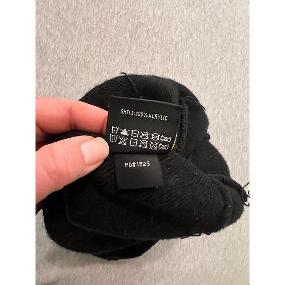 Klim adult bomber beanie black and yellow Pom snowmobile RZR Polaris skidoo cat - Picture 5 of 6